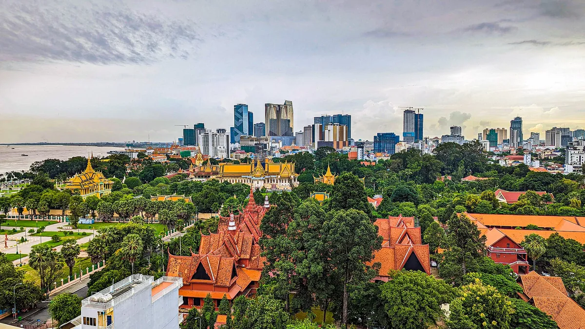 Authentic Cambodia travel photograph: Skyline of Phnom Penh.jpg